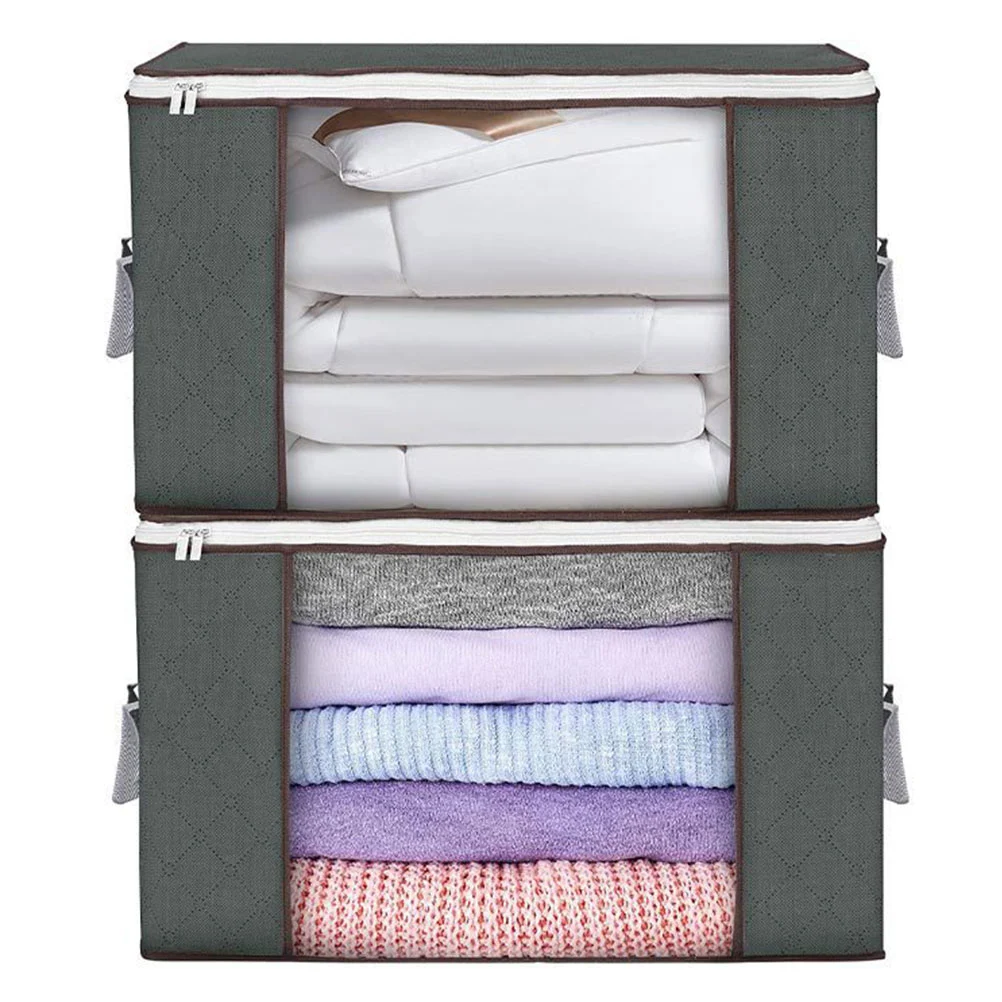 2pcs Multi-function Clothes Bags Wardrobe Clothes Containers Household Quilts Containers