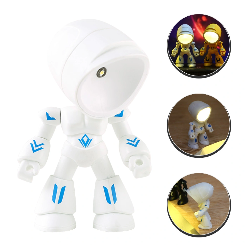 Robot Lamp Rotation Led Night Lamp Decorative Night Light Aesthetic Lighting