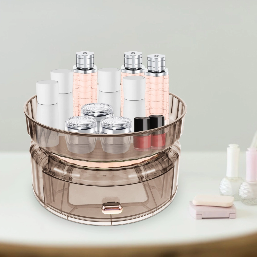 Rotating Lipstick Holder Desktop Makeup Holder Rotating Perfume Storage Stand Drawer Box