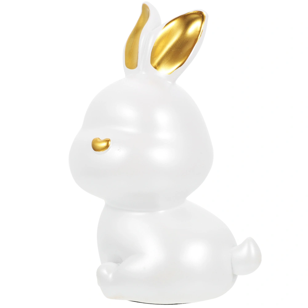 Cartoon Rabbit Shaped Piggy Bank Adorable Household Coin Bank Resin  Money Bank