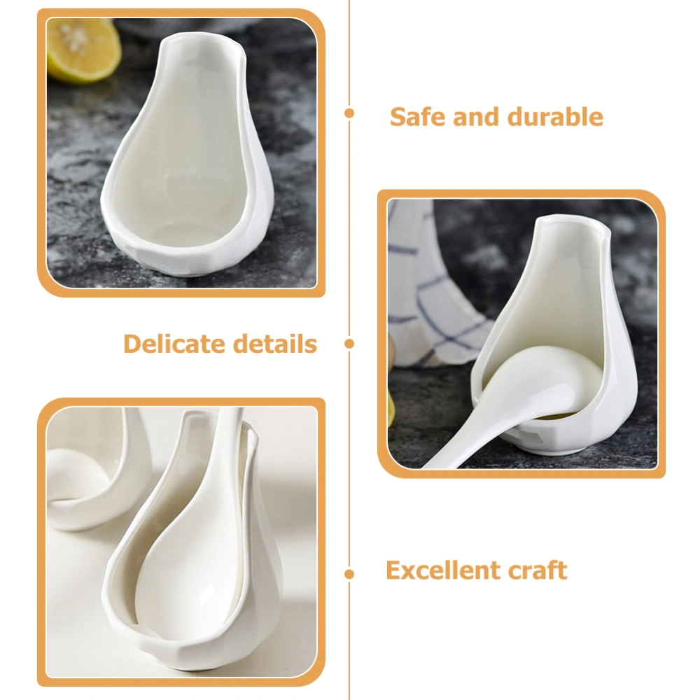 Kitchen Table Ceramic Spoon Holder Soup Spoon Holder Spoon Rest Soup Spoon Stand