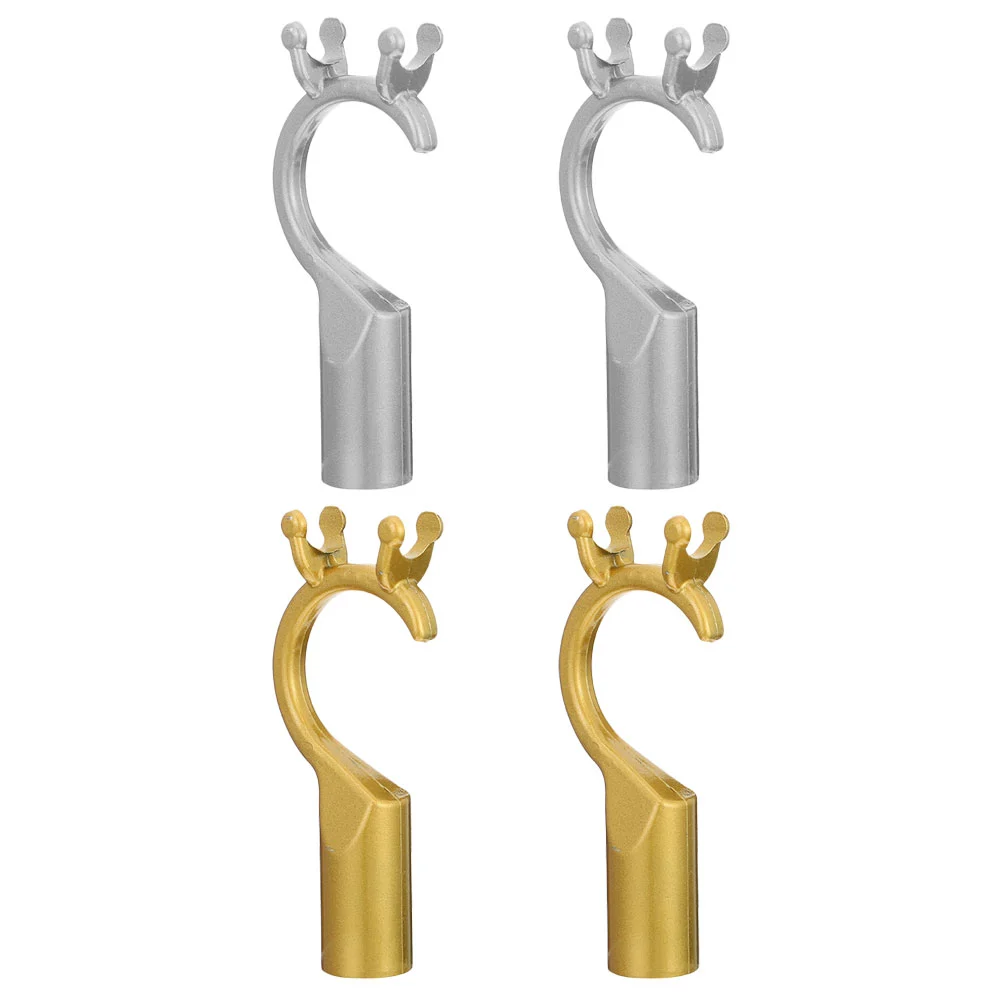 4pcs Clothes Pole Forks Clothes Rod Head Connectors Clothes Pole Accessories