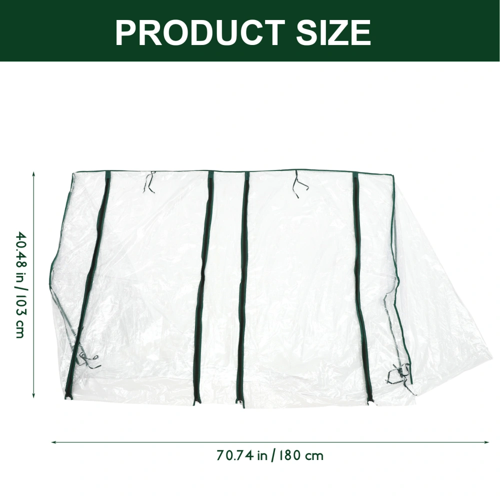 Garden Replacement Cover Mini Greenhouse Pvc Greenhouse Zipper Door Mini Flower Garden Cover