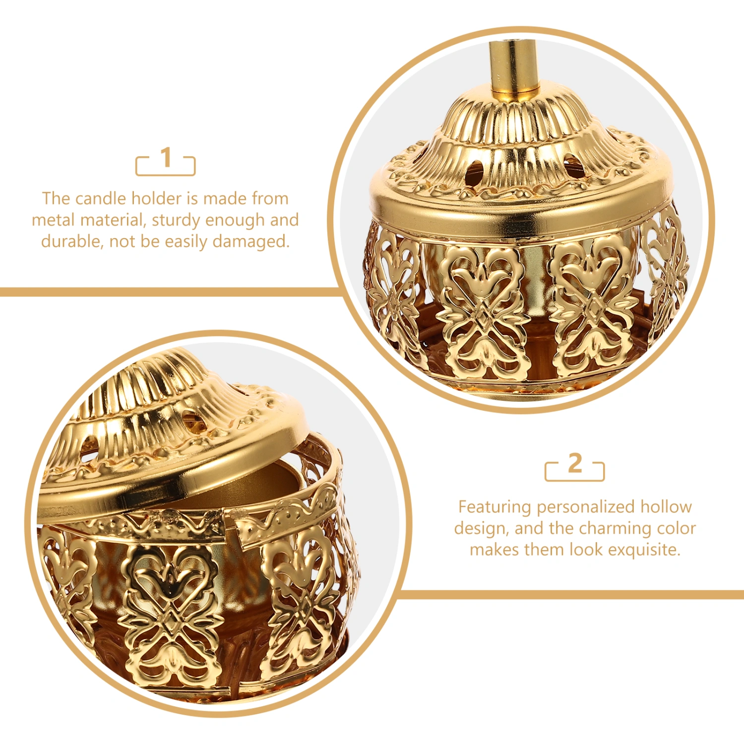 Incense Burner Vintage Incense Cone Burner Decorative Hollow Candle Tealight Holder