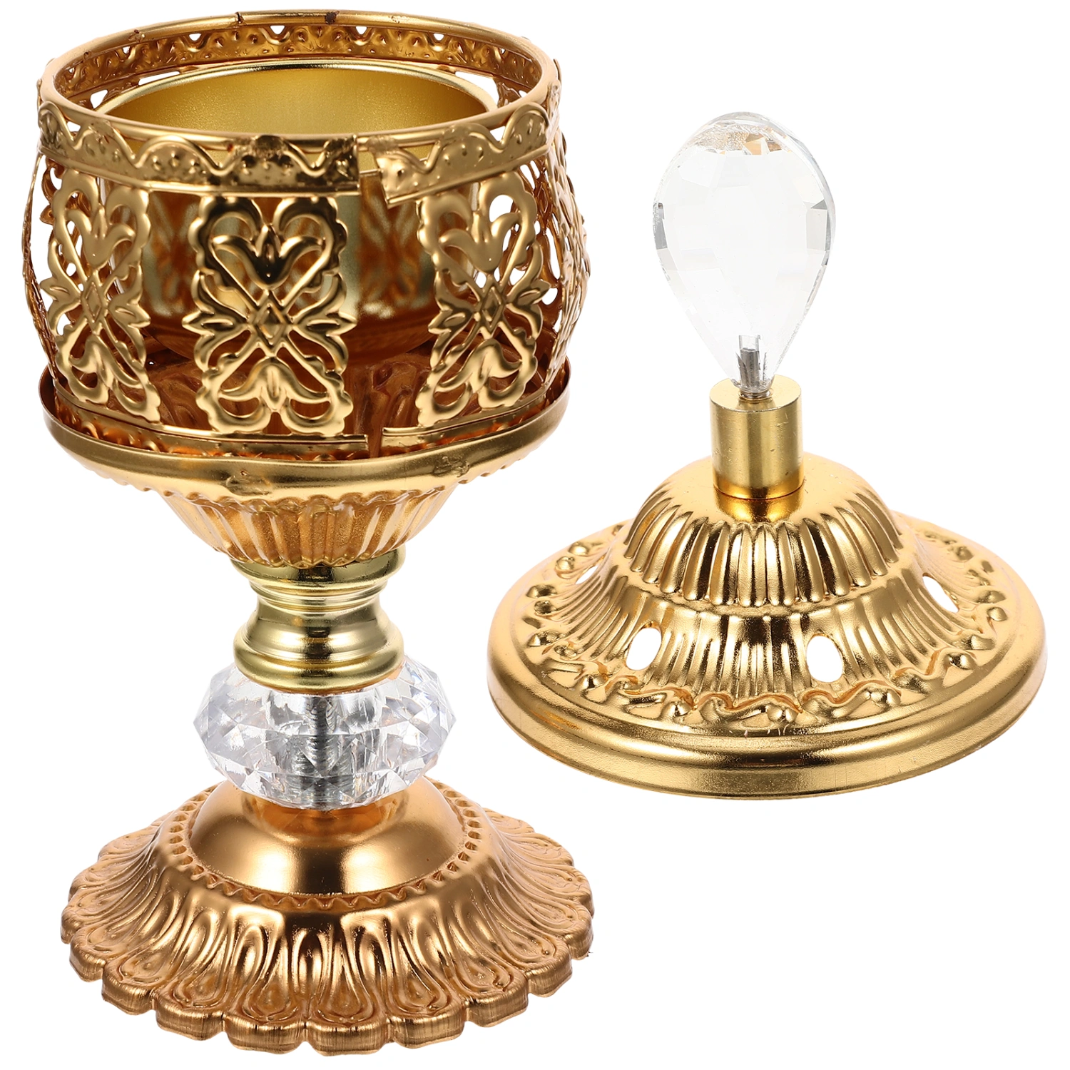 Incense Burner Vintage Incense Cone Burner Decorative Hollow Candle Tealight Holder