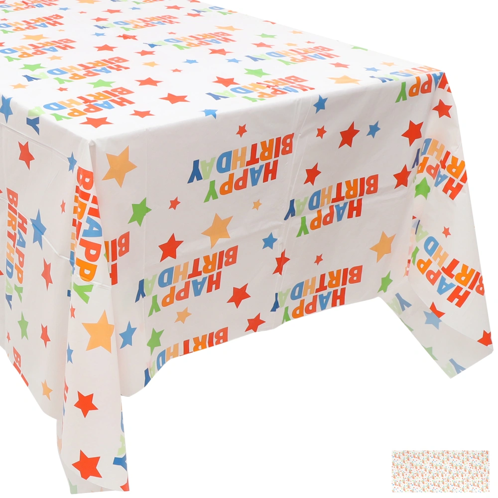 Reusable Tablecloth Birthday Table Cloth Birthday Tablecloth Party Table Cover Birthday Decoration