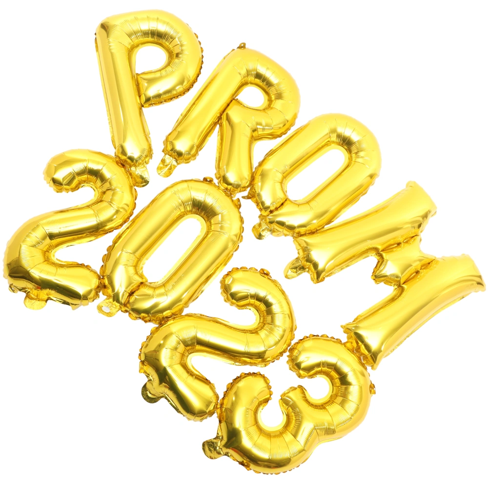 1 Set  of Graduation Balloons 2023 Aluminum Foil Balloons Decorative PROM 2023 Balloons