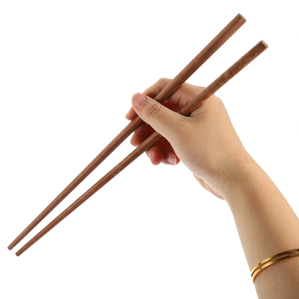 10 Pairs Frying Cooking Chopsticks Extra Long Wooden Kitchen Hot Pot Chopsticks Noodle Chopsticks