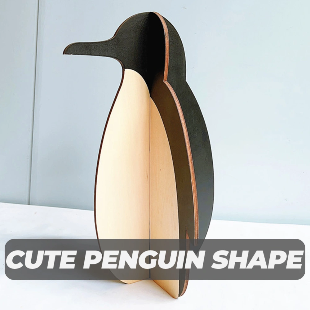 Novel Penguin Shape Display Rack Wooden Glasses Display Stand Desktop Glasses Support