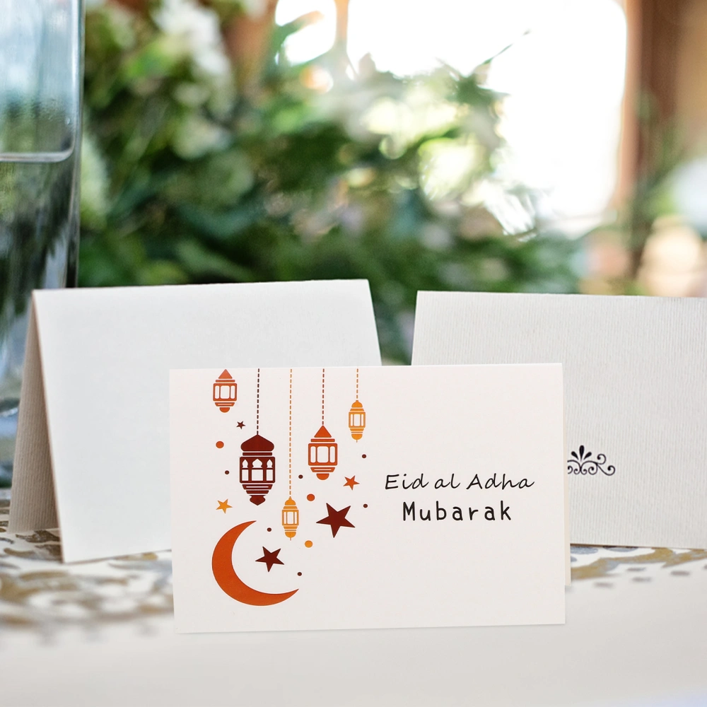 1 Set of Eid Greeting Cards Envelopes Ramadan Eid Gift Cards with Envelopes Eid Mubarak Greetings Supplies