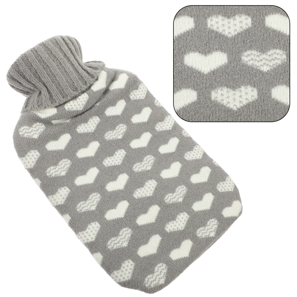 1 Set of Hot Water Bottle with Cover Hot Water Bag Thick Hot Water Pouch Portable Hot Water Bag