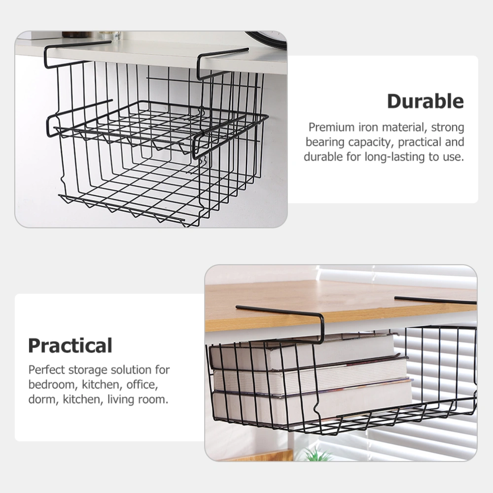 Multifunction Basket Iron Hanging Basket Multi function Sundries Storage Basket Home Supply