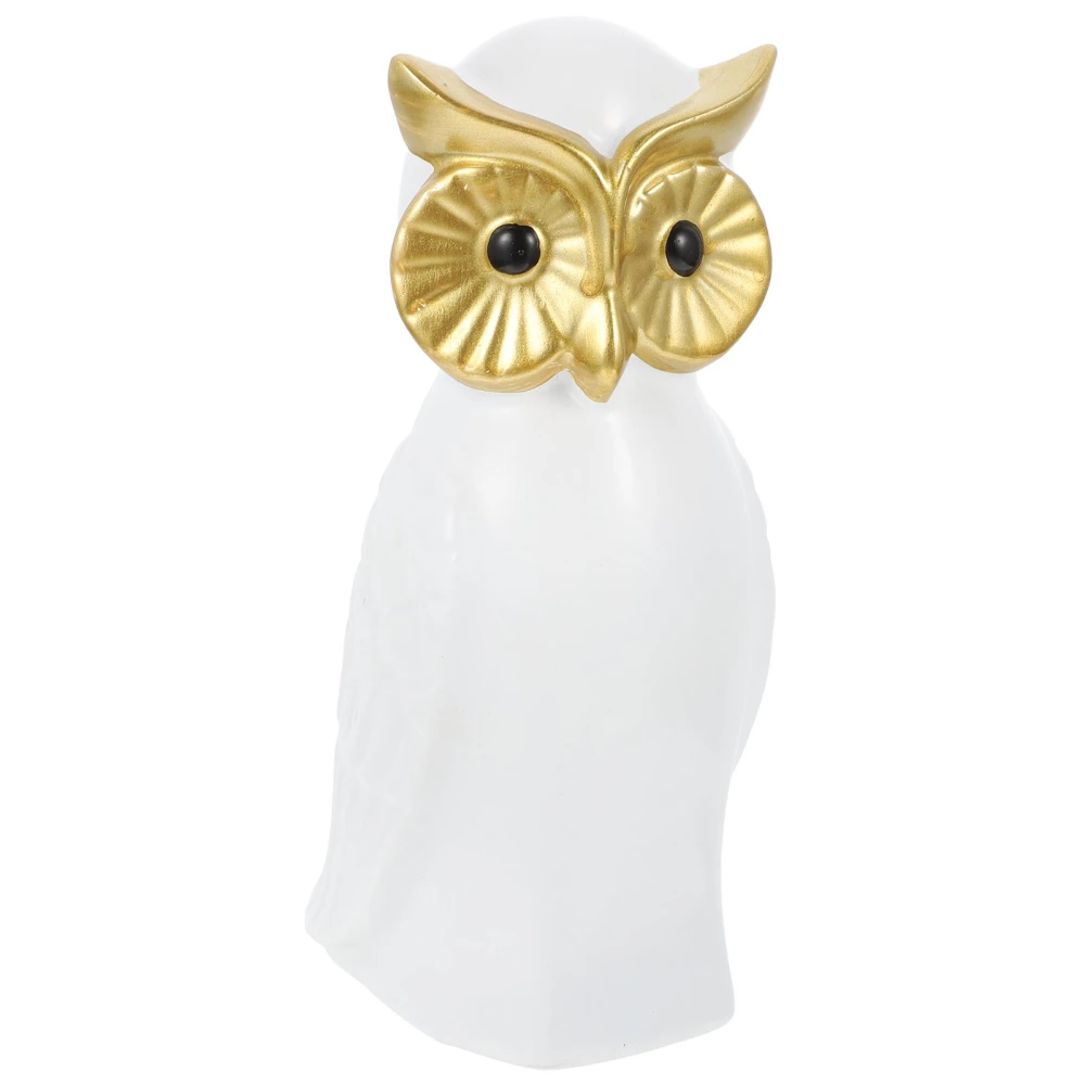 Owl Figurine Resin Owl Statue Book Shelf Decor Living Room Owl Statue Decoration