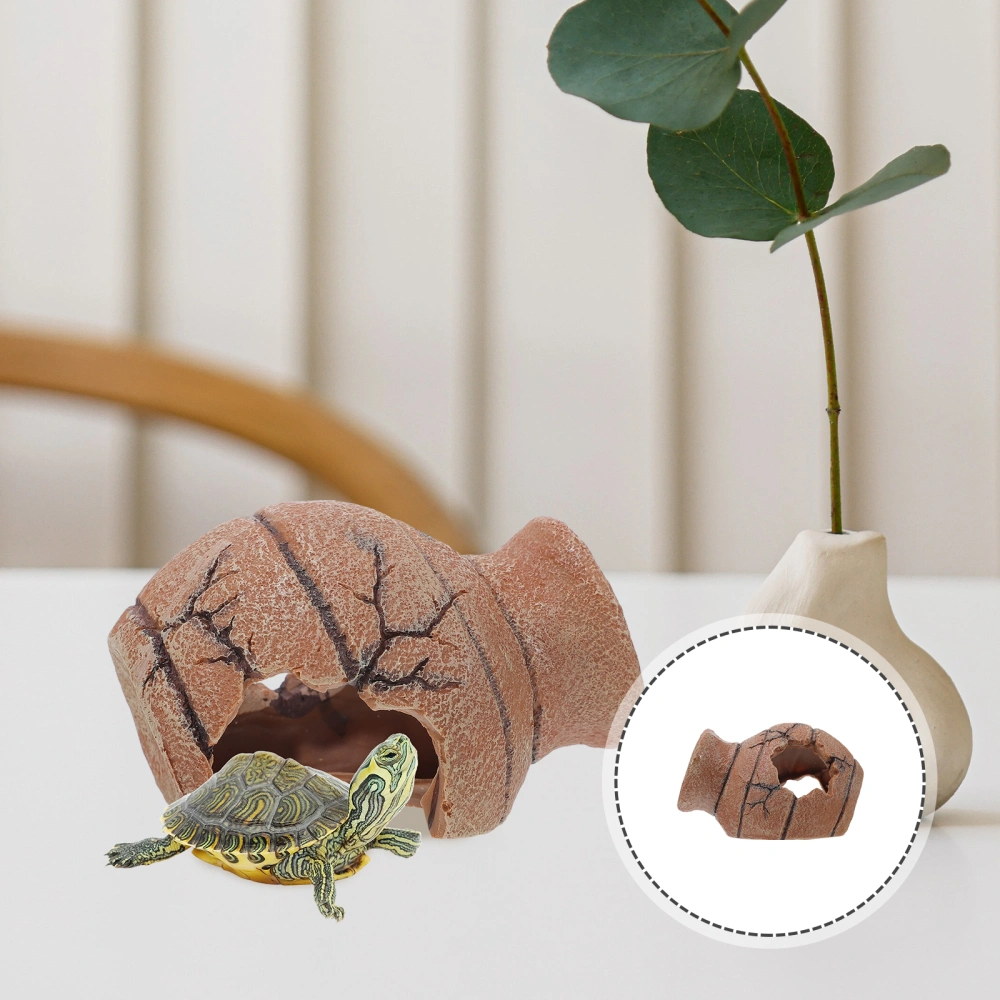 Reptile Cave Decor Turtle Hideout Decoration Critter Cave Decoration Hiding Place for Reptile