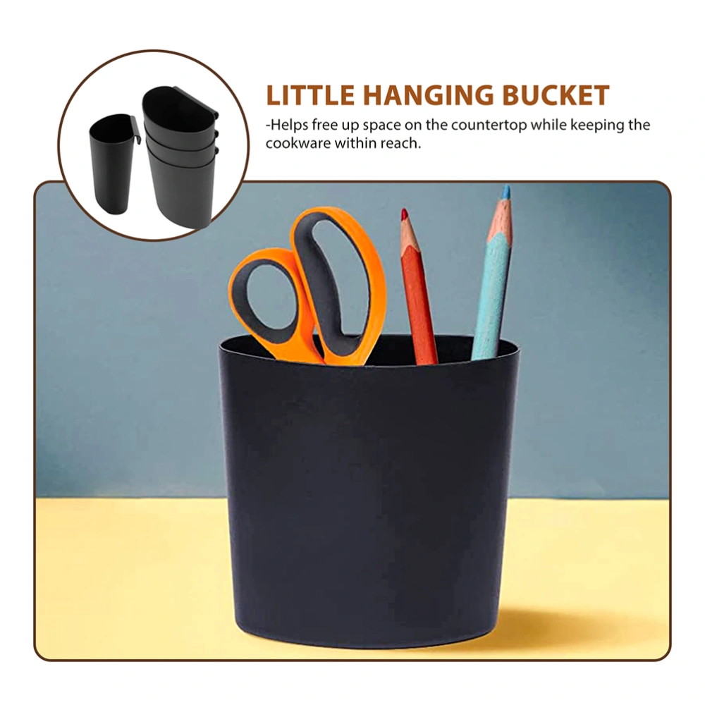 4Pcs Little Hanging Bucket for Cart Hanging Cup Holder Portable Storage Basket Hanging Basket