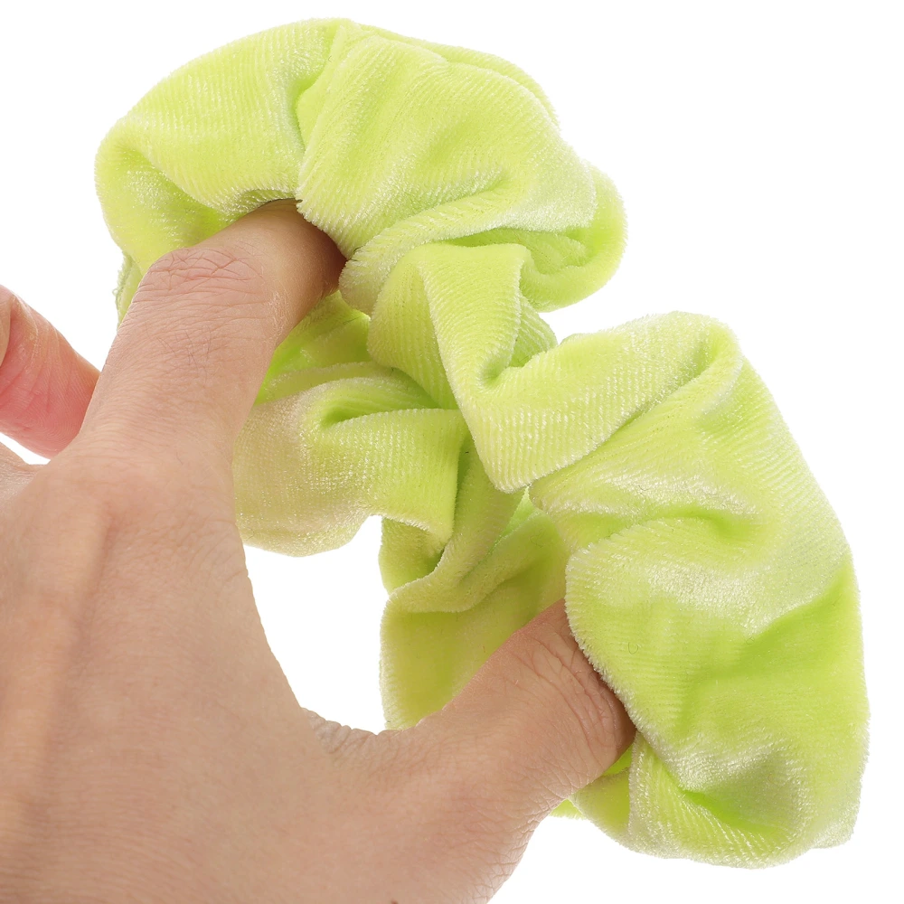 4pcs Hair Scrunchies Elastic Hair Bands Fluorescent Hair Ties for Women Girls