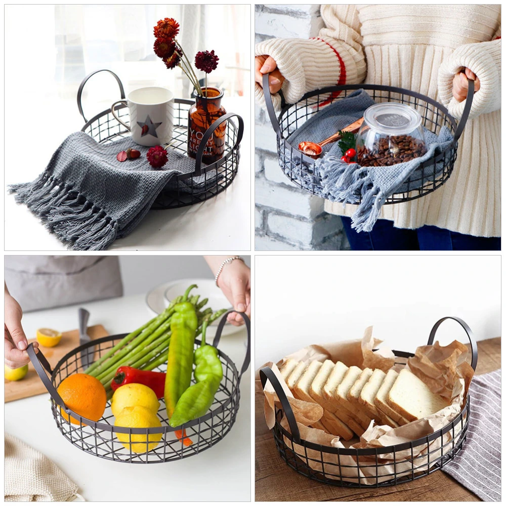 Metal Wire Fruit Basket Home Storage Basket Fruit Storage Container Fruit Storage Basket