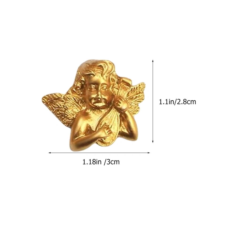 15pcs Angel Resin Flatback Baroque Angel Phone Case Ornament Hair Pin Making Material