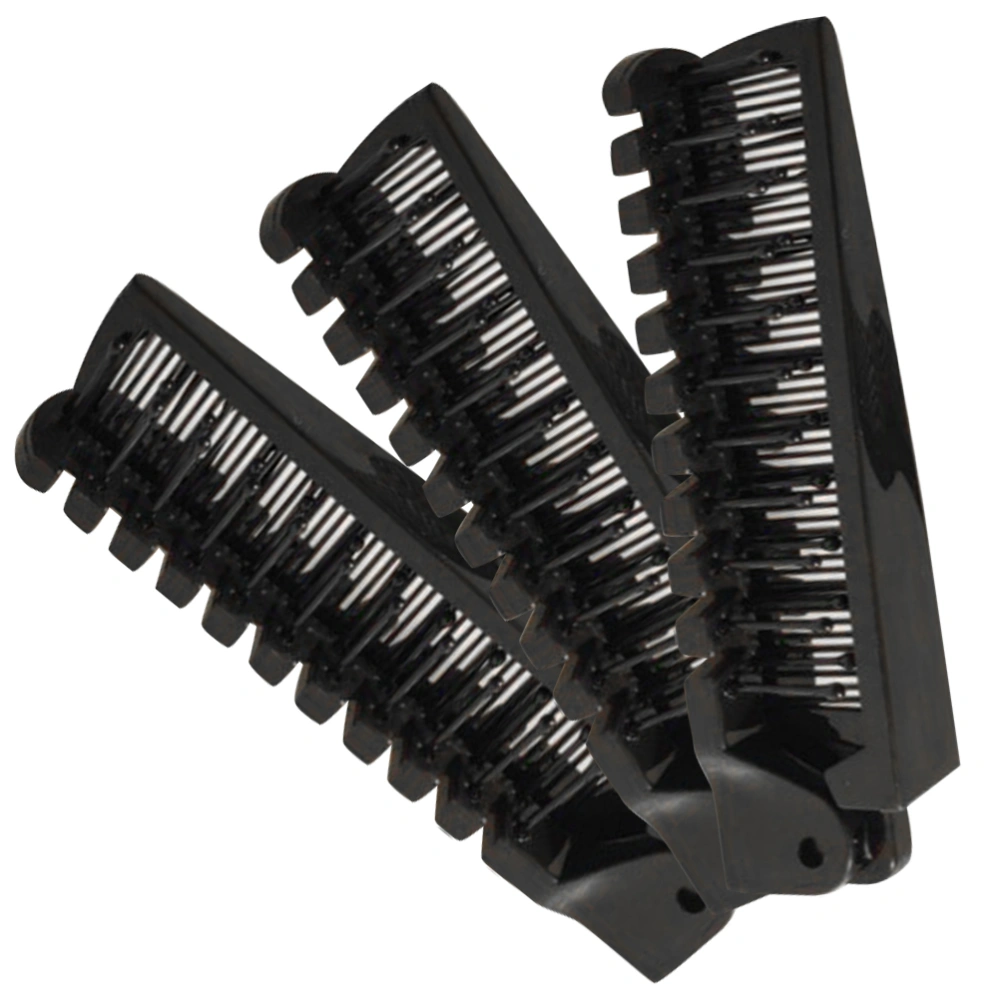 3pcs Travel Folding Hair Brushes Portable Double Headed Comb Pocket Hair Combs