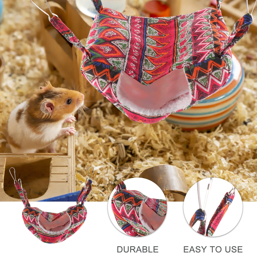 Hanging Hamster Hammock Lovely Guinea Pig Bed Decorative Chinchilla Hammock Rat Accessory