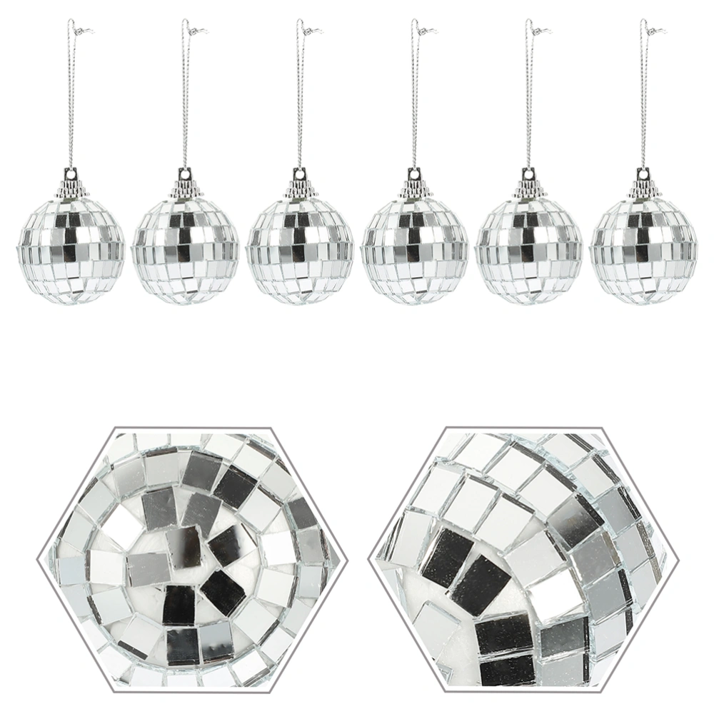 12pcs Mirror Disco Balls Disco Party Decoration Bright Reflective Mirror Christmas Balls