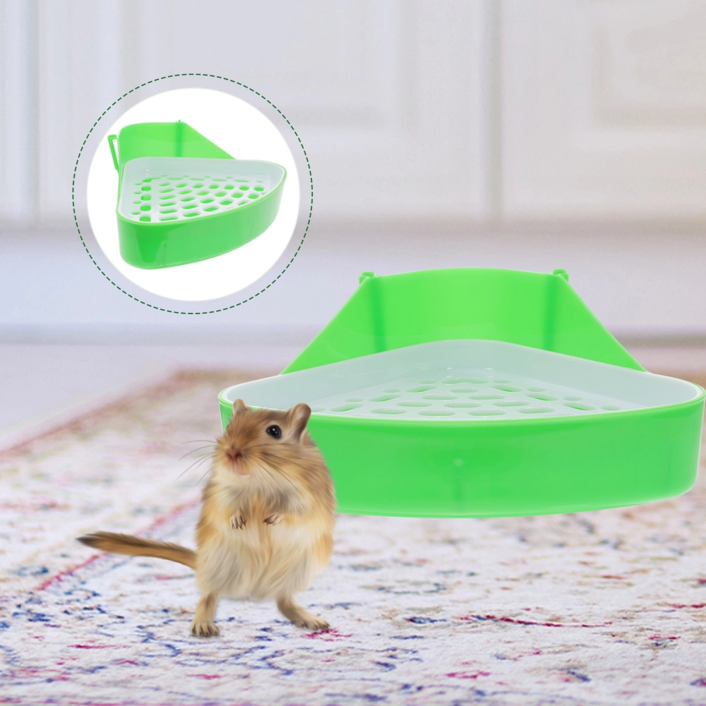 Pet Toilet Hamster Cage Corner Litter Box for Hamster Guinea Pig Ferret Gerbil Chinchilla