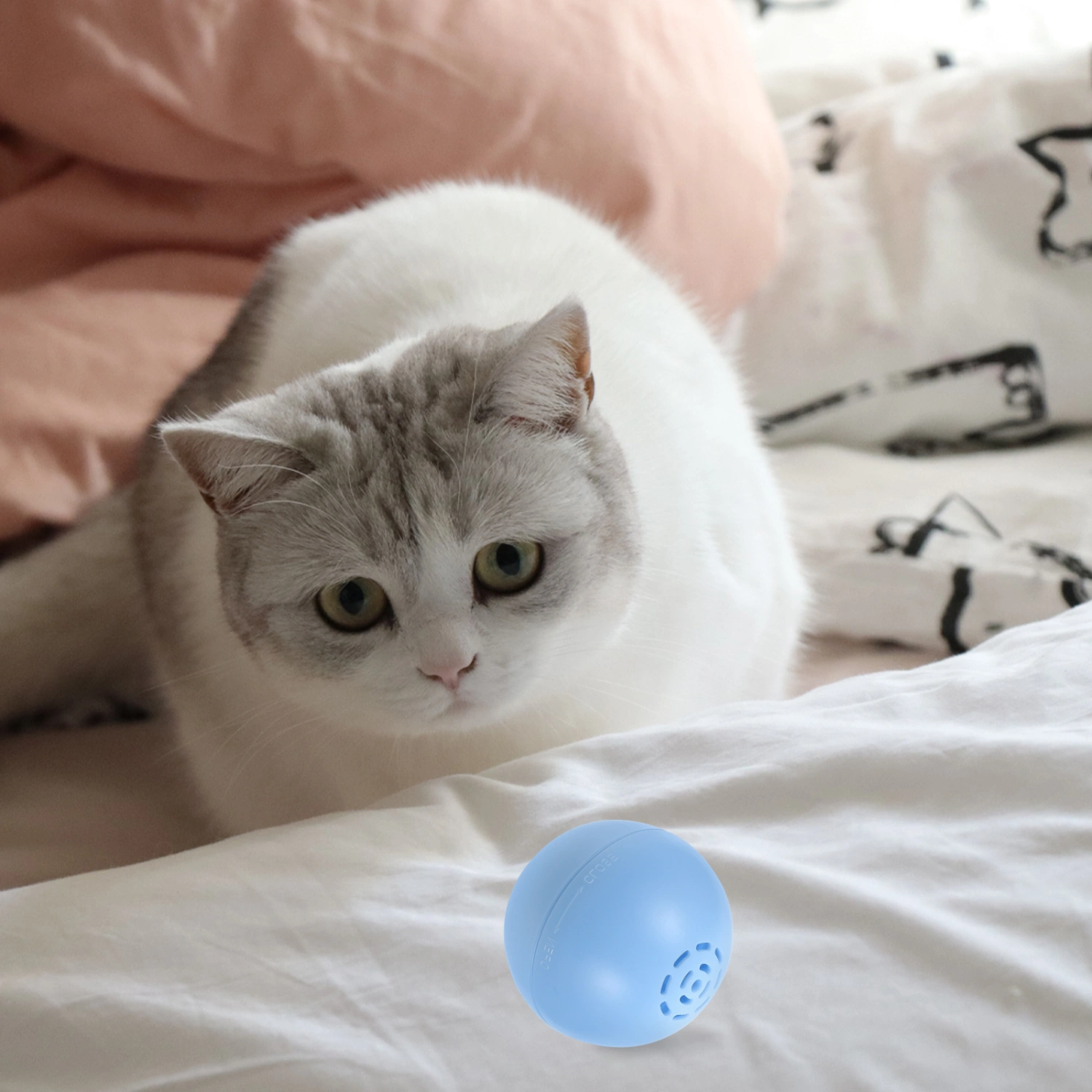 Interesting Electric Cat Ball Wear-resistant Cat Plaything Portable Kitten Toy Kitten Supply