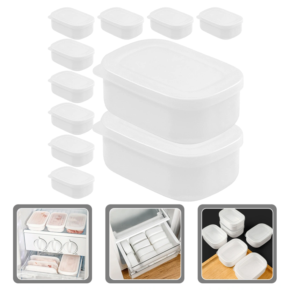 10Pcs Convenient Fridge Organizers Daily Use Fridge Boxes Reusable Food Containers