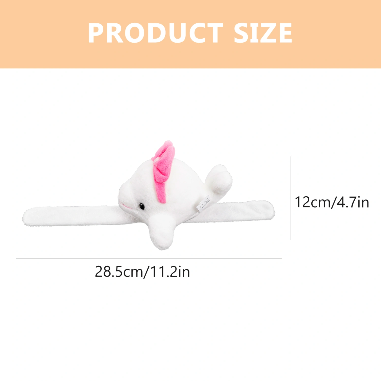 Whale Slap Bracelet Whale Stuffed Animal Slap Wrist Band Kids Animal Slap Bracelet