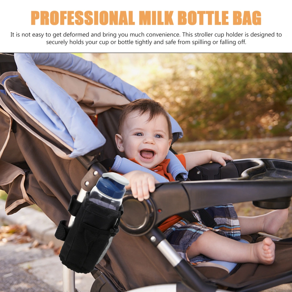 Compact Cup Holder Stroller Bottle Holder Professional Milk Bottle Bag Bottle Accessory