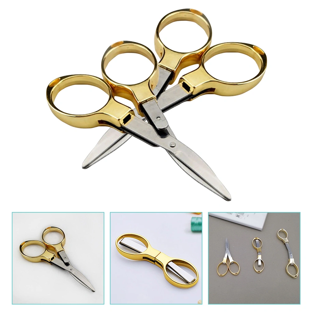 2pcs Folding Scissors Travel Scissors Small Scissors Safe Scissors Portable Scissors