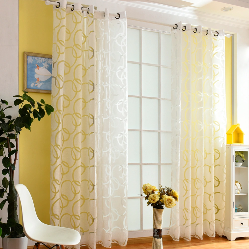 Window Curtain Semi Sheer Window Curtain Household Decorative Curtain Panel