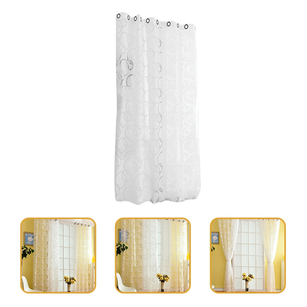 Window Curtain Semi Sheer Window Curtain Household Decorative Curtain Panel
