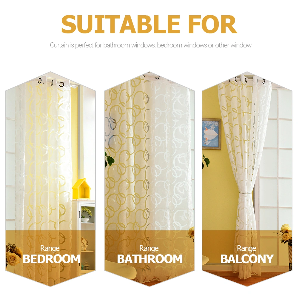 Window Curtain Semi Sheer Window Curtain Household Decorative Curtain Panel