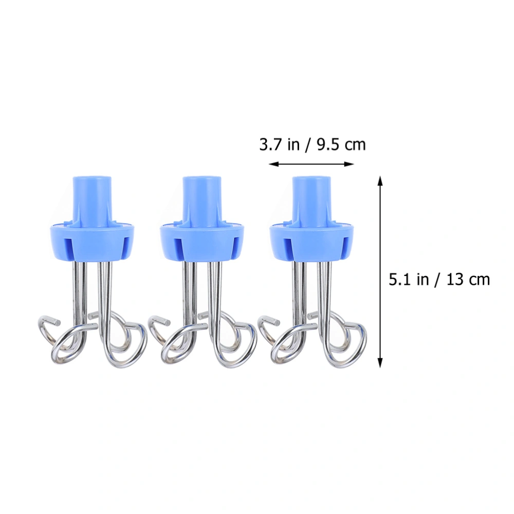 2Pcs IV Pole Hanger Vertical Infusion Stand Hooks Infusion Rack Hangers Parts