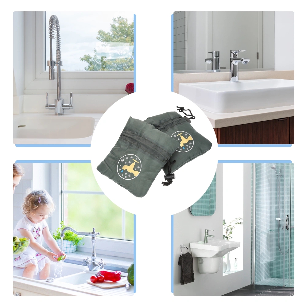 2pcs Winter Faucet Covers Outdoor Anti-freeze Faucet Cover Faucet Protector Cover