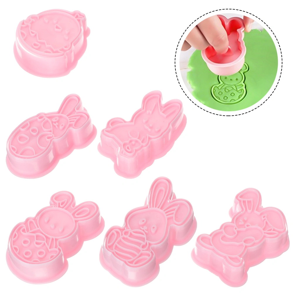 6pcs Cookie Mold Easter Baking Molds DIY Easter Biscuit Molds Dessert Baking Molds Biscuit Mold