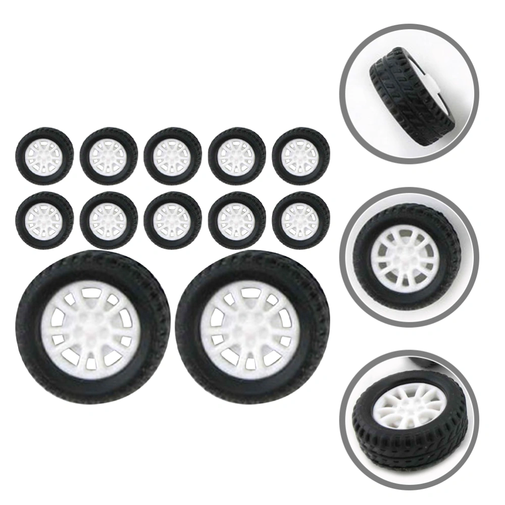 30Pcs Toy Wheels Toy Car Wheels Replacement Car Wheels DIY Car Assemble Wheels Kids Playthings