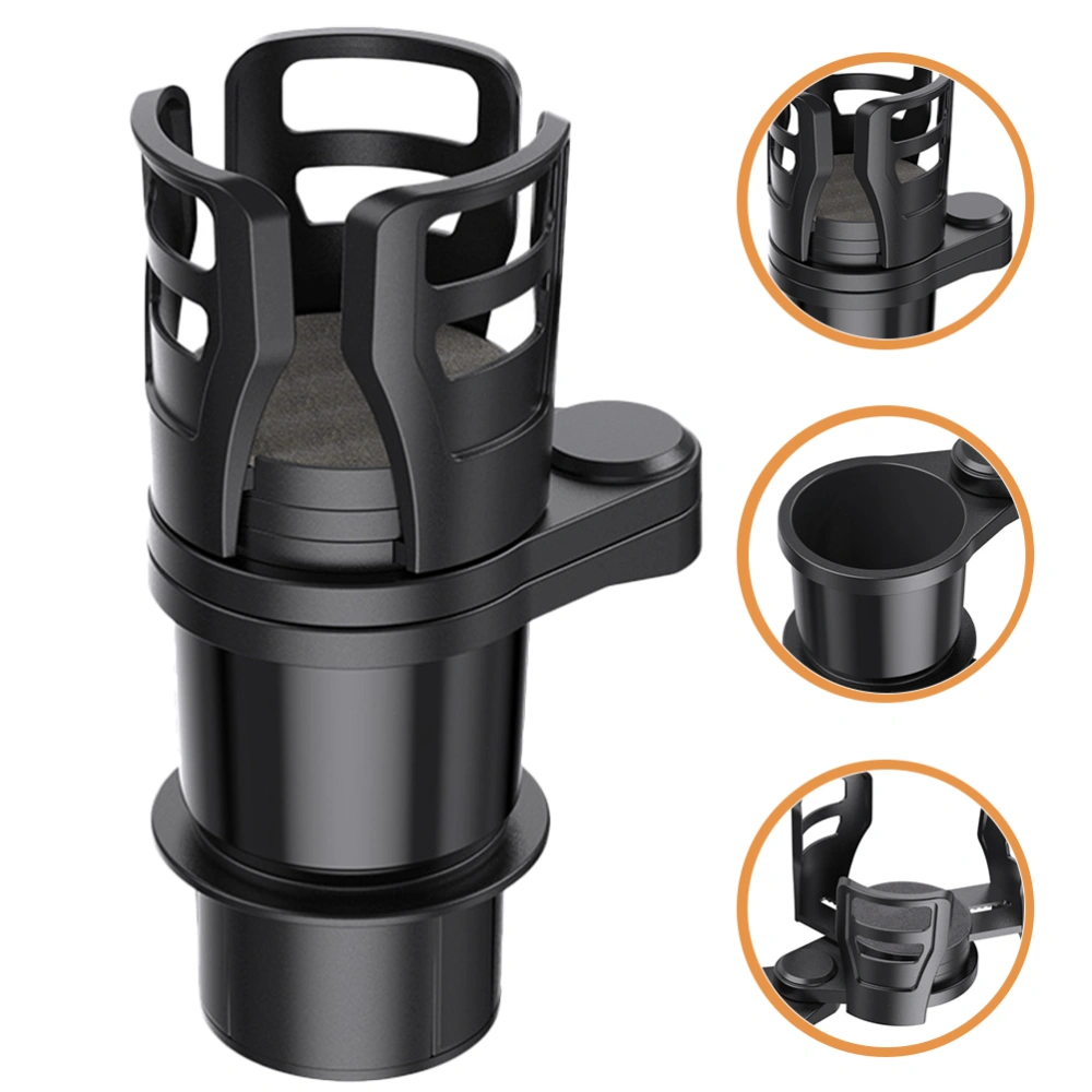 Cup Holder Expandable Automotive Cup Organizer Rotation Dual Slots Drink Holder