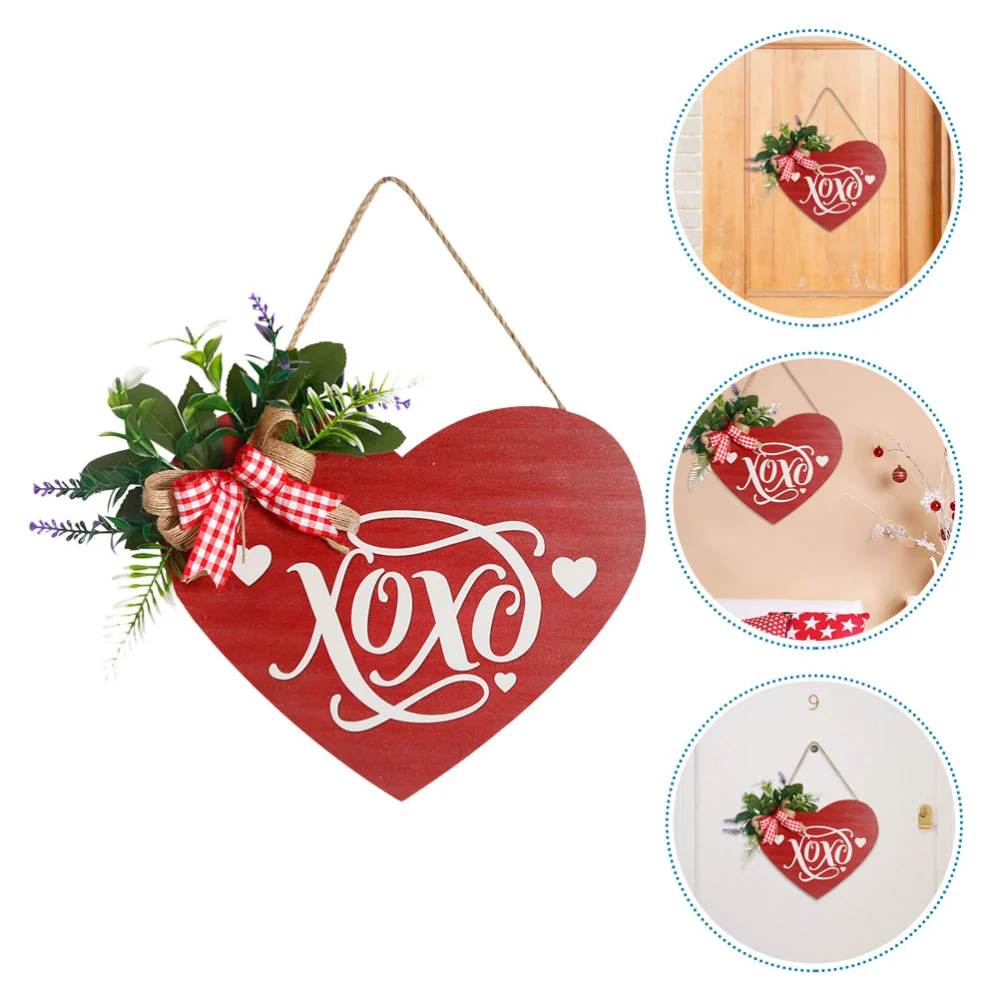 Valentine Day Heart Shaped Hanging Sign Valentine Heart Hanging Sign Home Decoration