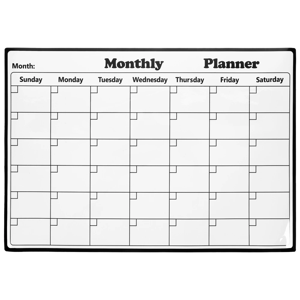 Practical Fridge Calendar Dry Erase White Board Fridge Mount Planner White Board for Daily Use