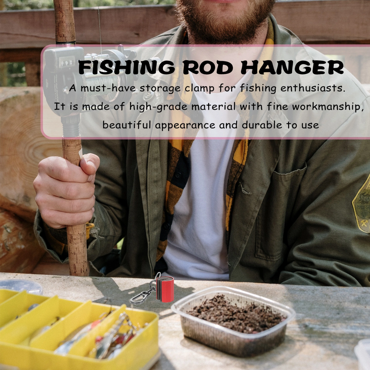 Anti-scratch Fishing Rod Holder Pole Storage Rack Fishing Tool Fishing Pole Holder