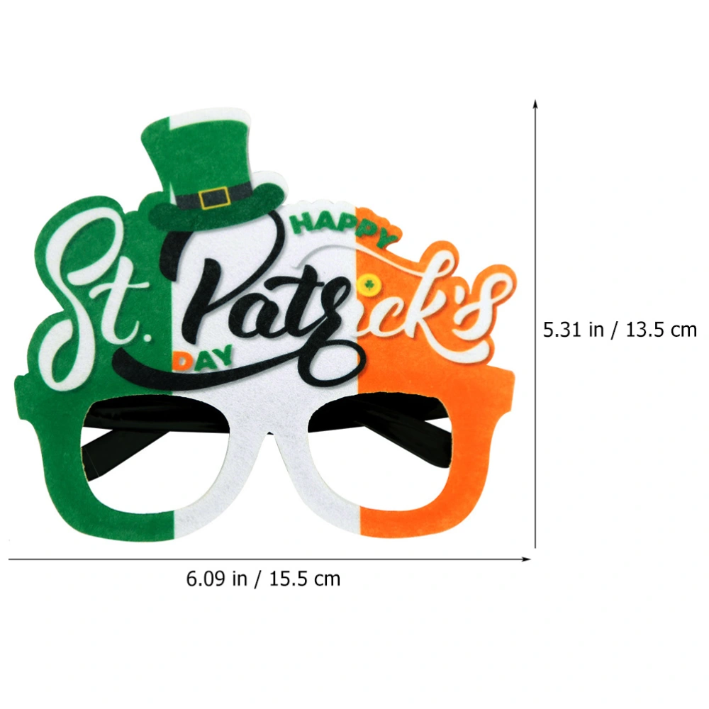 6pcs St Patrick's Day Glasses Festive Glasses Photo Props Party Supplies Random Style