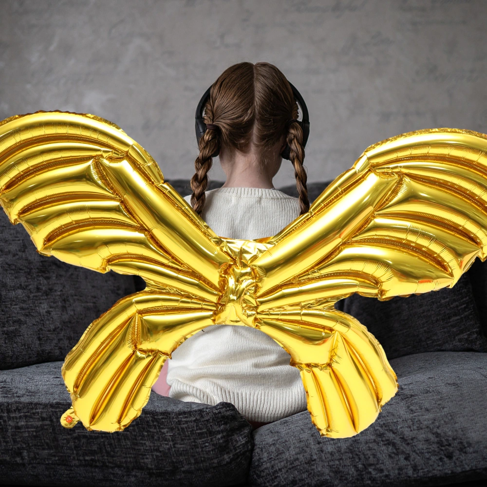 2pcs Angel Wings Balloons Butterfly Wings Balloons Fairy Cosplay Prop Photo Prop