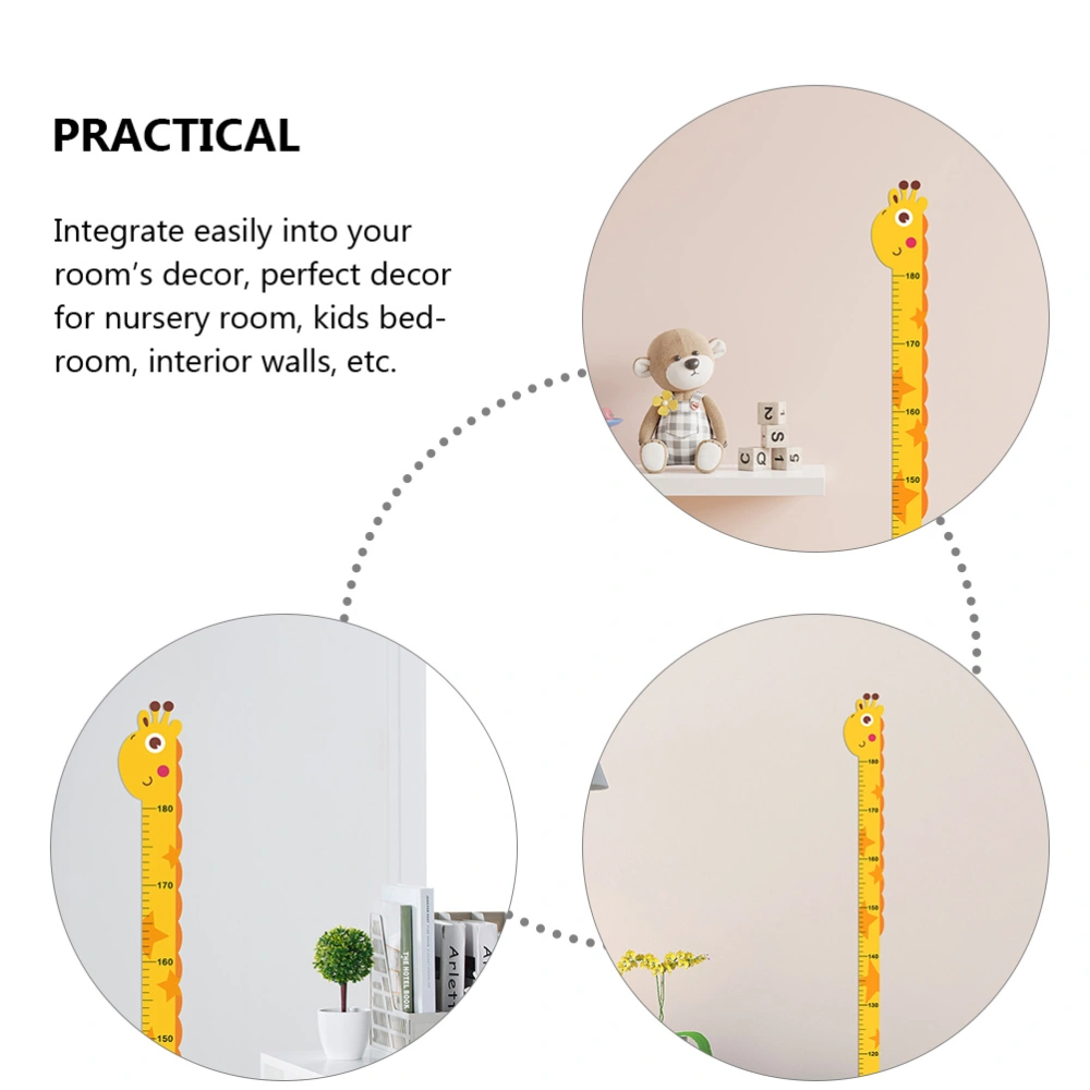 4Pcs Height Growth Chart Wall Decals Removable Wall Stickers for Nursery Room Kids Room Bedroom