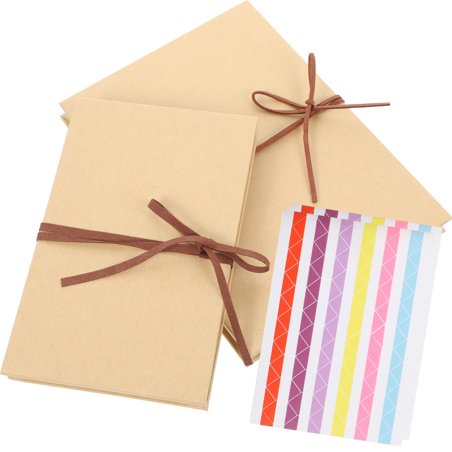2pcs Folding Page Photo Album Book Handicraft Photo Scrapbook Vintage DIY Album