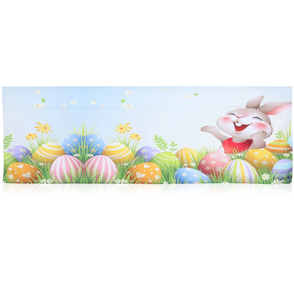 Window Easter Curtain Valance Easter Theme Pattern Valance for Kitchen Easter Window Valance