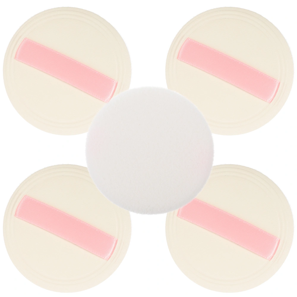 5Pcs Flocking Makeup Powder Puffs Body Powder Puffs Portable Powder Puffs Makeup Accessories