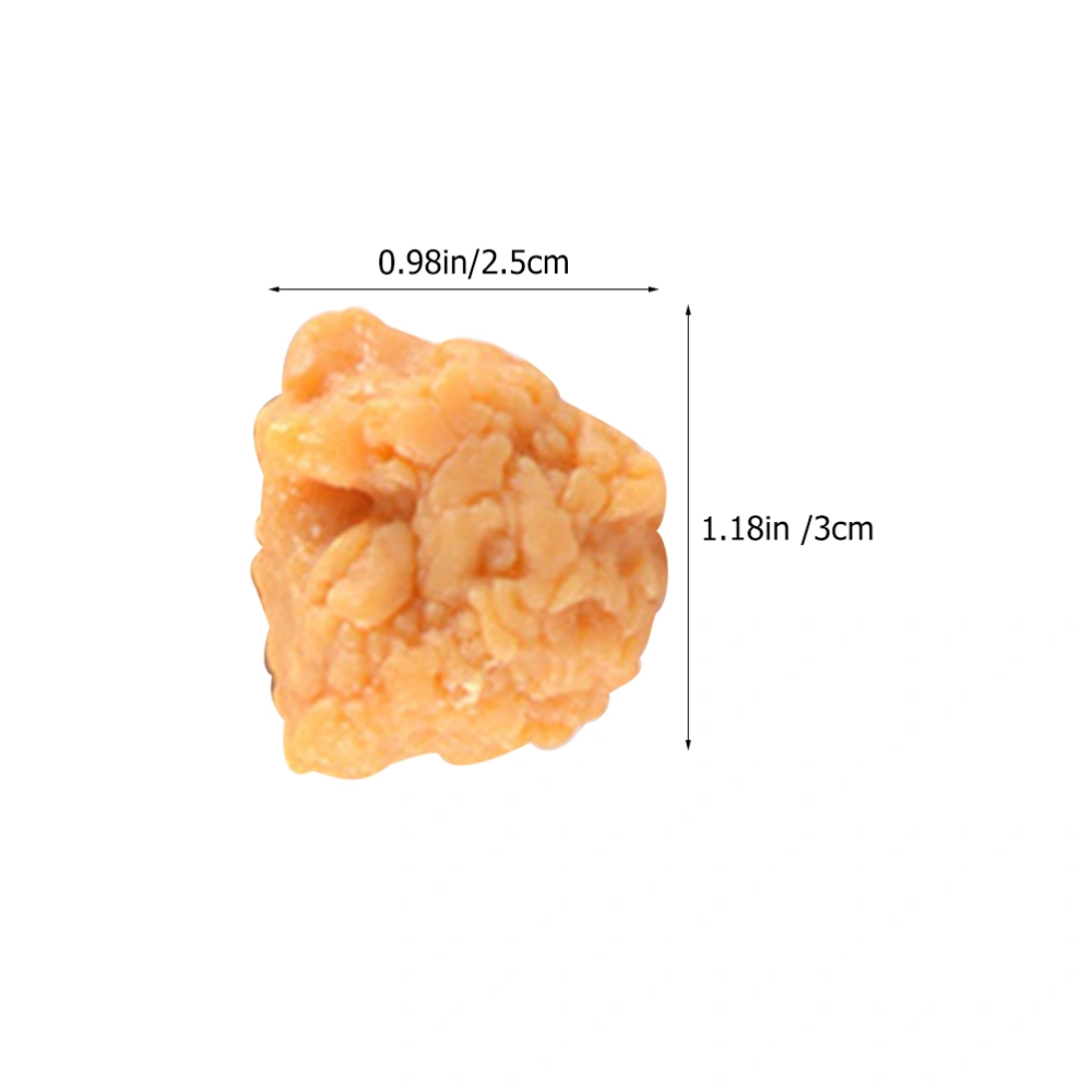 10Pcs Simulated Chicken Popcorn Fried Chicken Nuggets Props Small Chicken Nuggets Models