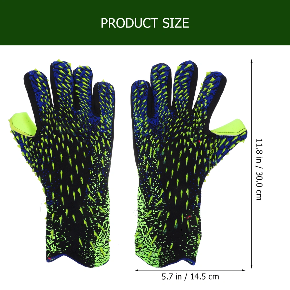 2Pcs PU Goalkeeper Gloves Anti-slide Training Gloves Soccer Match Supply